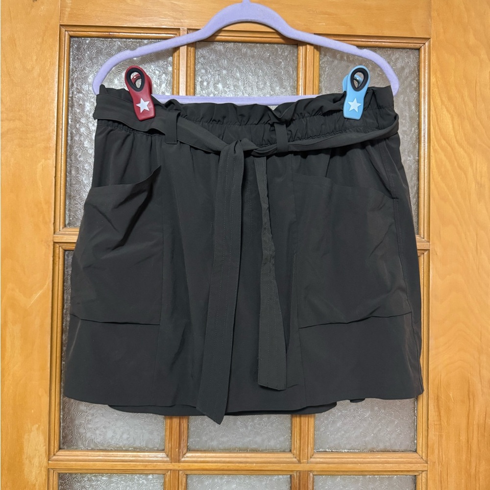 Athleta Black Women's Skort with Tie Waist